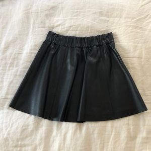 Club Monaco faux leather skirt